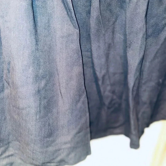 JUDITH MARCH TIE FRONT STRAPLESS A LINE PLEATED ZIP UP MINI DRESS IN BLSCK M - Picture 14 of 16